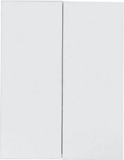Specchio per bagno in melamina - bianco - 60 x 67 x 18 cm con spazio di stoccaggio