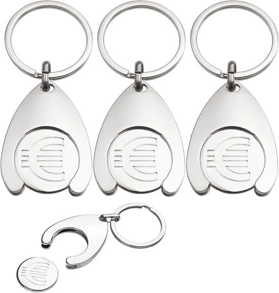 Chiavi a muro - Pratiche clip per chiavi - 3 pezzi - Design elegante - Materiale leggero - Dimensioni 7,5x3,2cm
