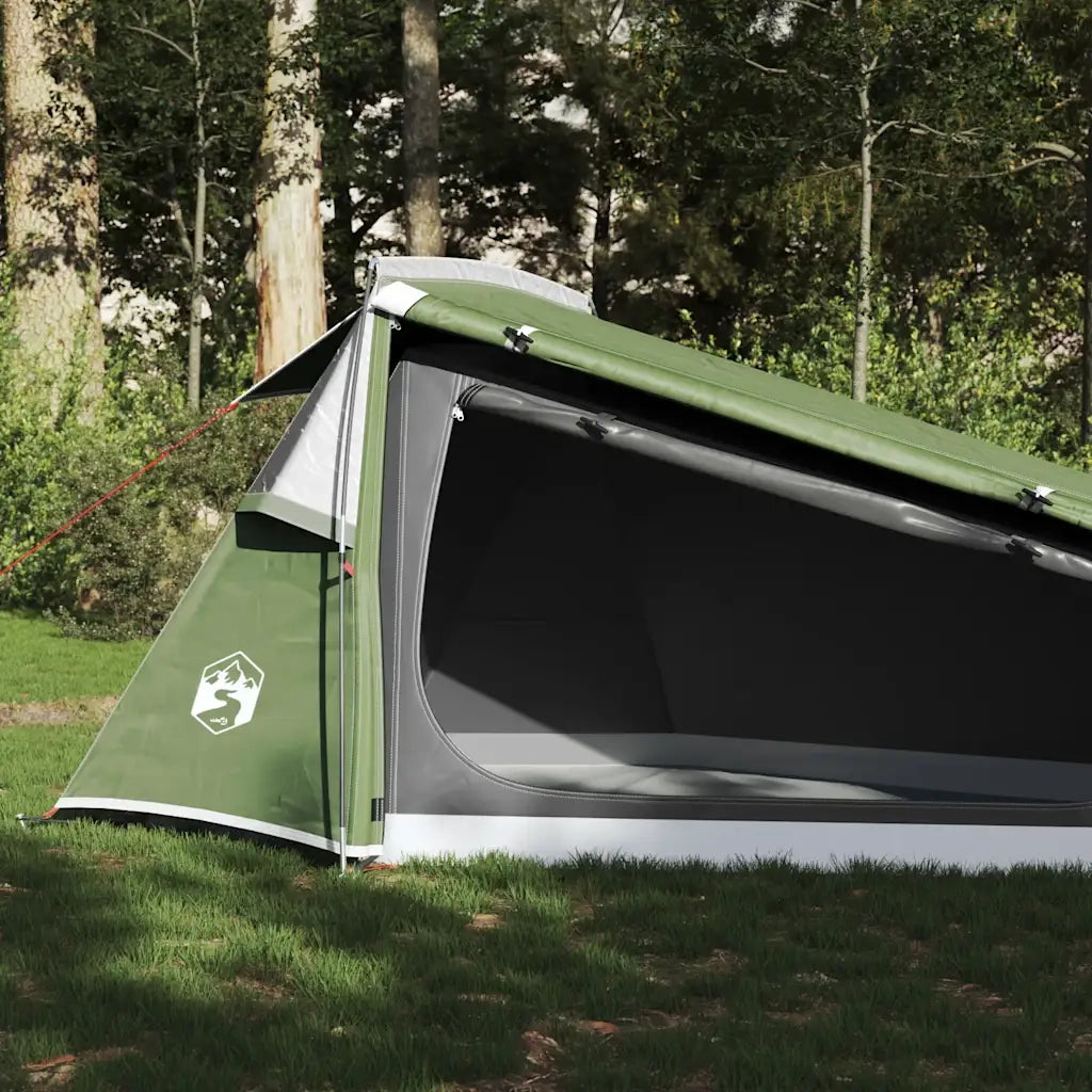 Tenda da Campeggio a Tunnel per 2 Persone Verde Impermeabile 94612