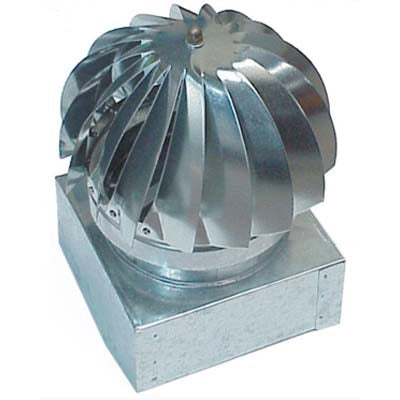VENTOLINO GIREVOLE BASE QUADRA ZINCATO  CM 32X32