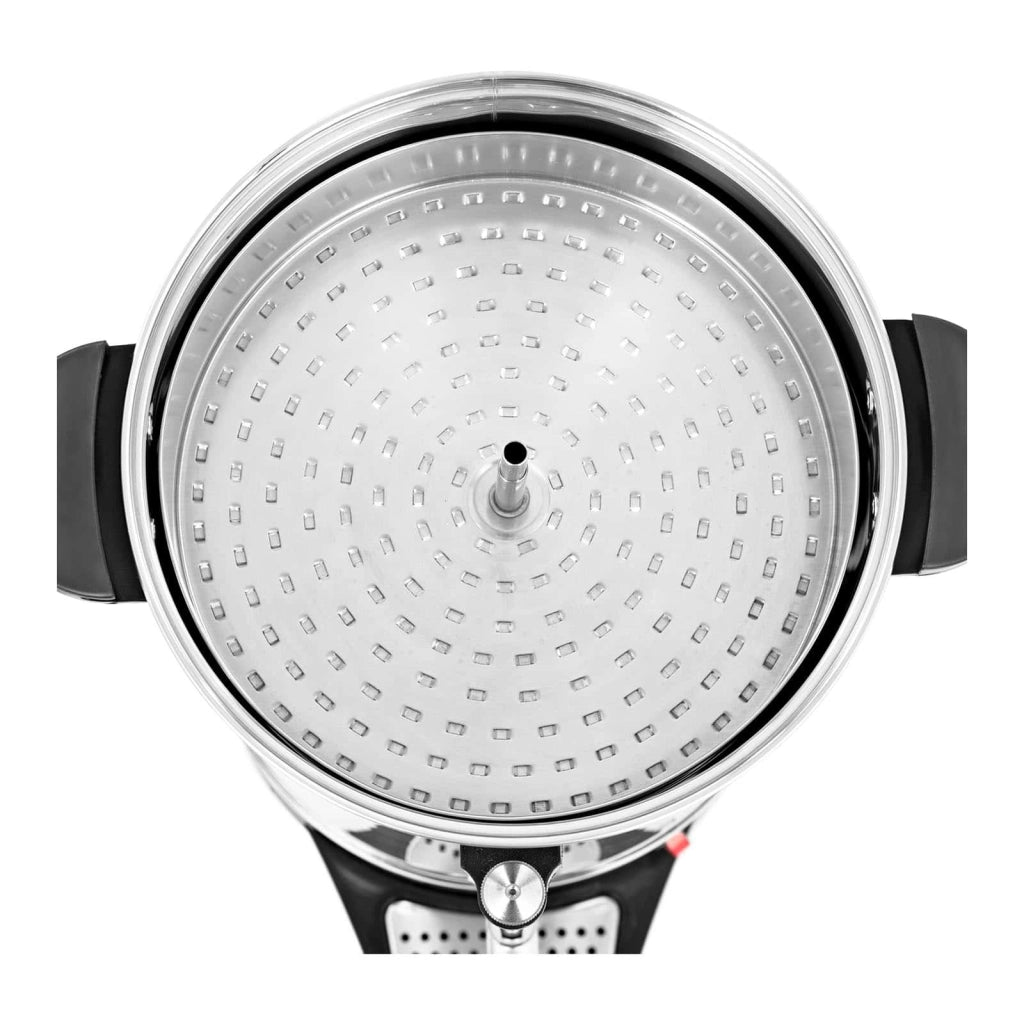 Caffettiera/percolatrice elettrica professionale di grande capacità (Potenza: 1550 watt funzione di preparazione/mantenimento in caldo volume: 15 litri rubinetto) 14_0004680