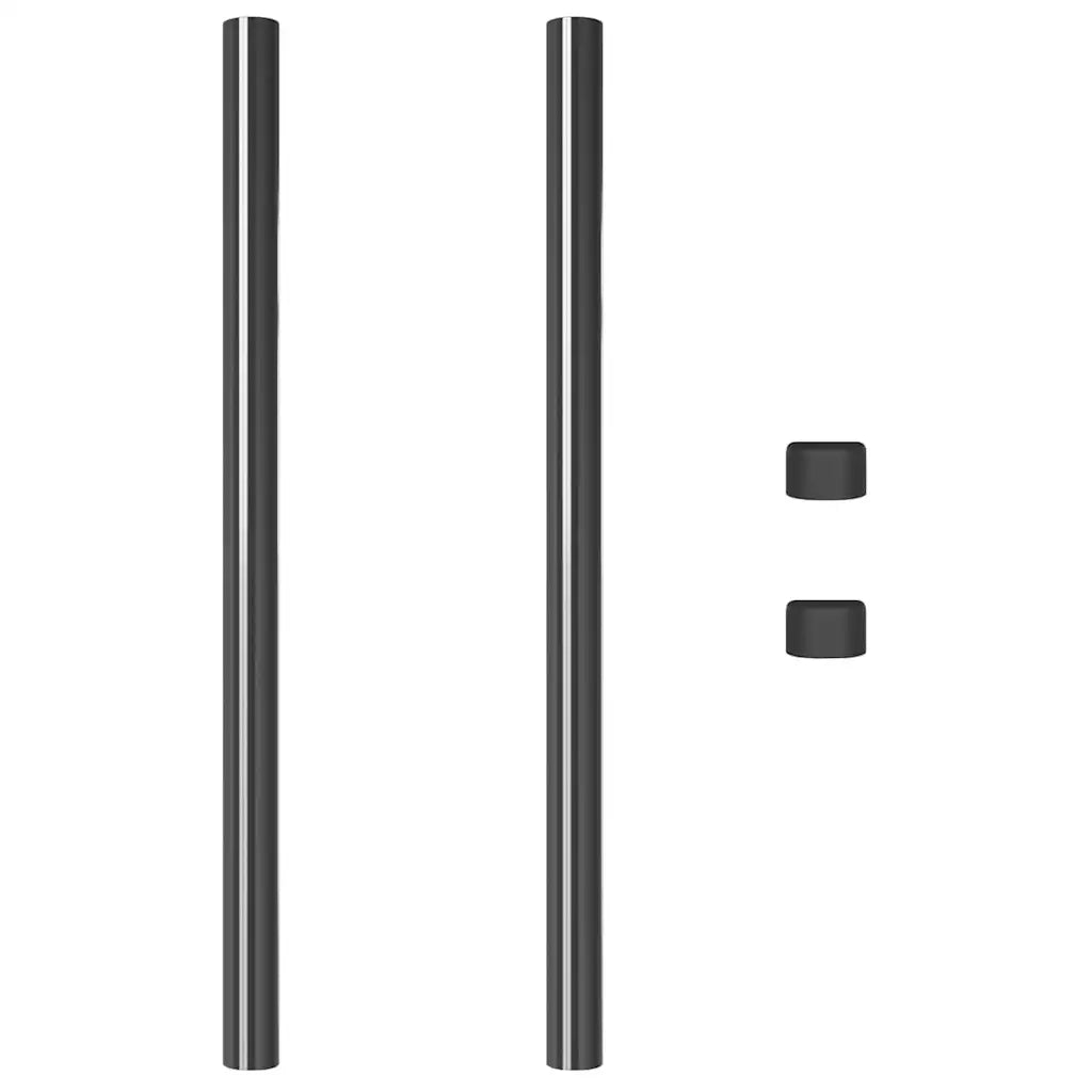 Palo della recinzione 2 pz Grigio 80 cm CFW7578389