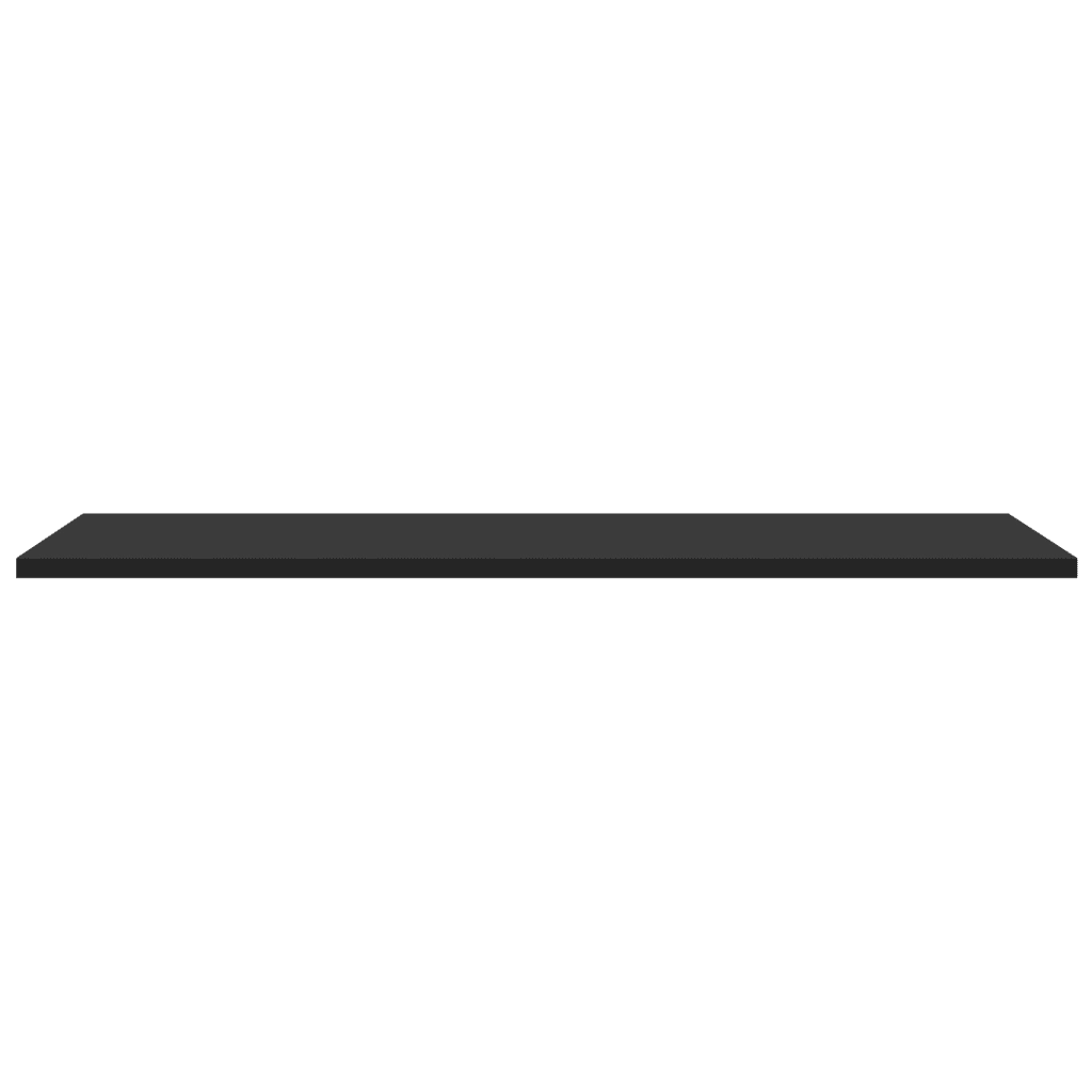 Ripiani per Libreria 4pz Neri 80x30x1,5cm in Legno Multistrato 805316