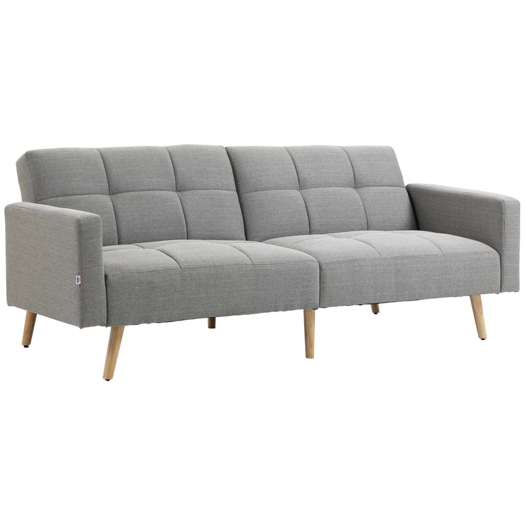 Divano letto 2 posti ¨C zephmum ¨C Grigio tessuto 205x88 cm