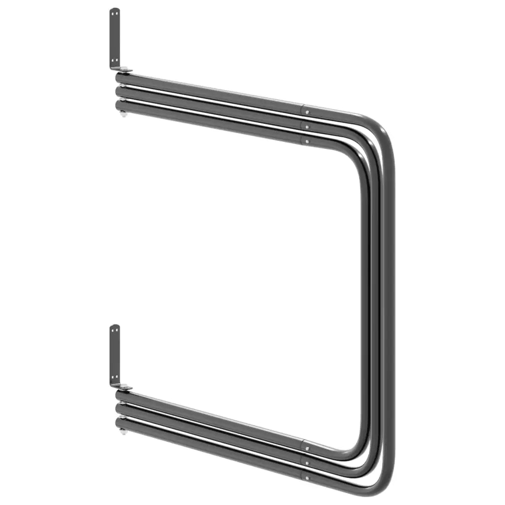Porta Sottosella a 3 Bracci Nero in Ferro CFW2477915