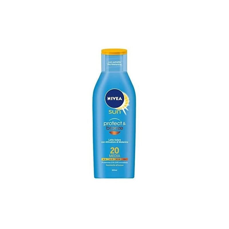 NIVEA PROTECT & BRONZE LATTE SOLARE FP20 PROTEZIONE MEDIA 200 ML