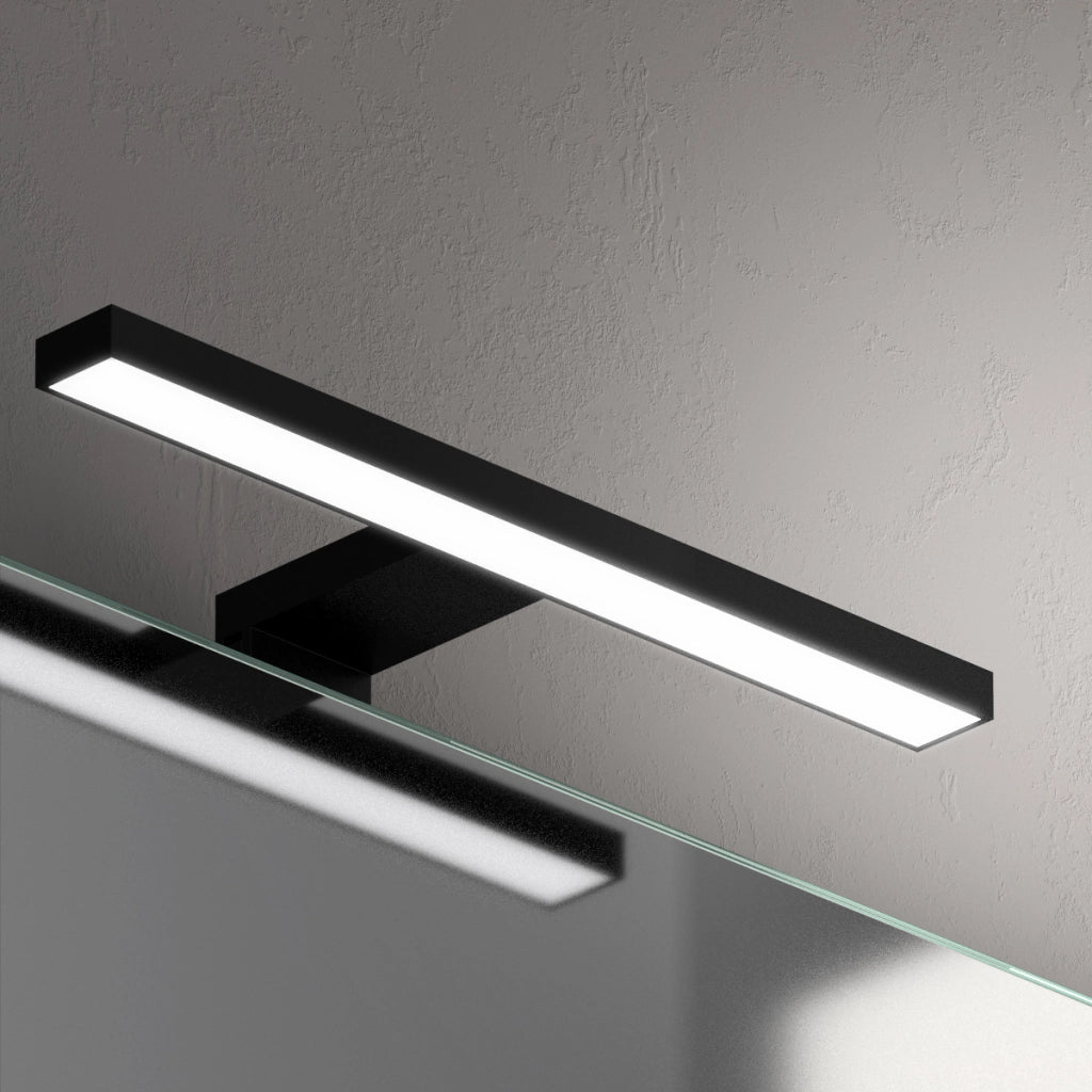 APPLIQUE DA BAGNO LED SPL023D W5 K4000 NERO CM.30- 1,0 pz