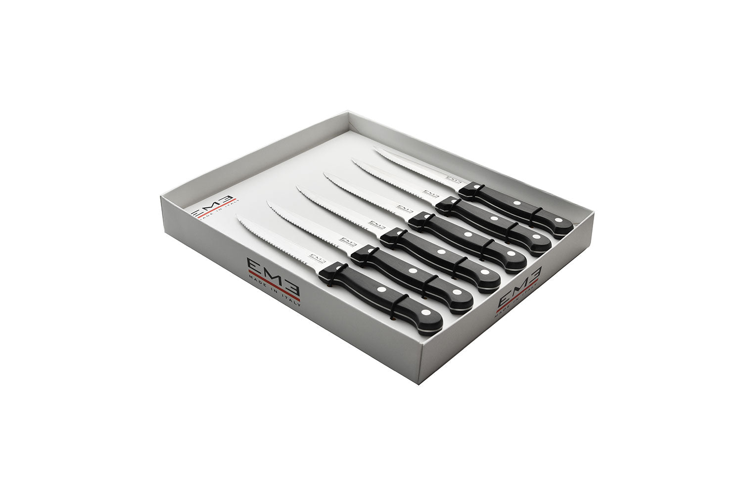 Set Coltelli per Bistecca 6 Pezzi in Acciaio Eme Rodeo