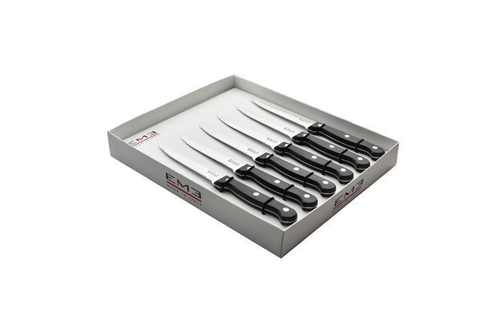 Set Coltelli per Bistecca 6 Pezzi in Acciaio Eme Rodeo