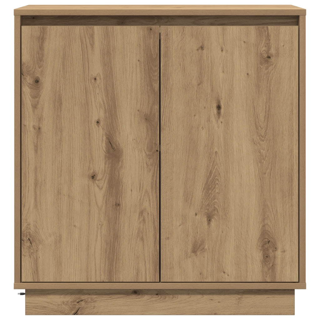 Mobile con LED Rovere Artigianale 71x34,5x75 cm in Legno Ingegnerizzato