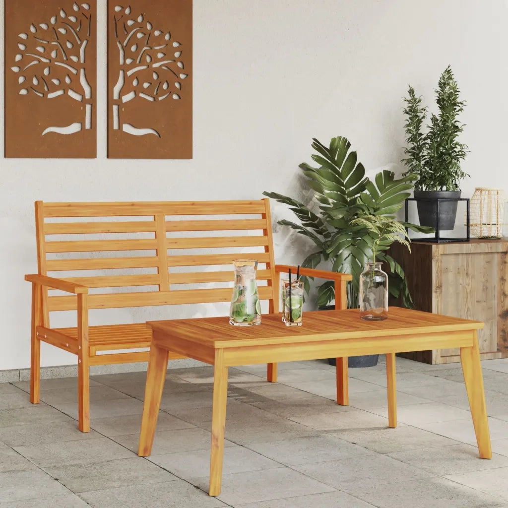 Salotto da Giardino-Set da giardino in Legno Massello di Acacia