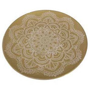 Centrotavola legno oro tondo cm 49h3