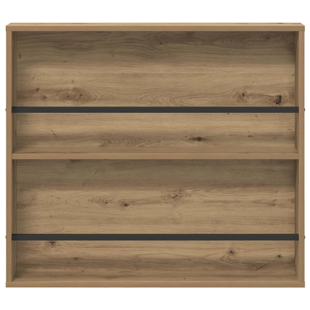 Scaffale per riviste 2 pz Rovere artigianale 80 x 12 x 70 cm CFW9498853