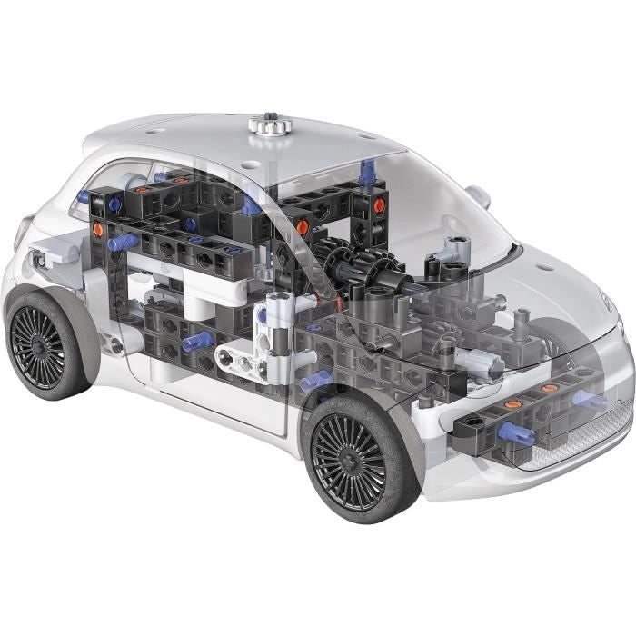 Clementoni - Set da costruzione elettrico Fiat 500 - Applicazione disponibile - Made in Italy