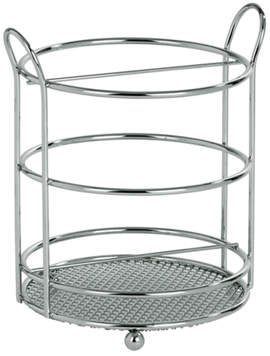 Portaposate da Tavola Lavello Slim Cromato Tondo 13 x 15 cm Artex