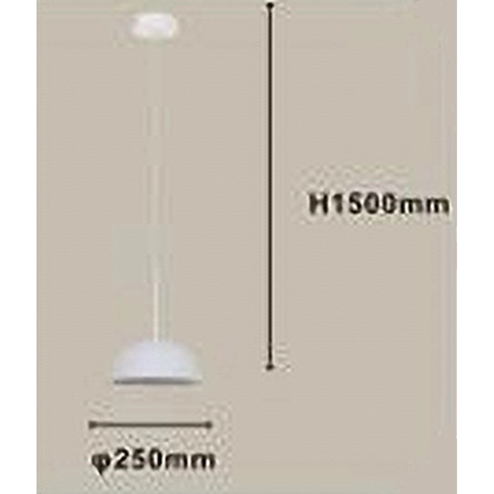 Trade Shop - Lampadario A Sospensione Moderno Con Paralume Cupola In Ferro Bianco E27 33764 -
