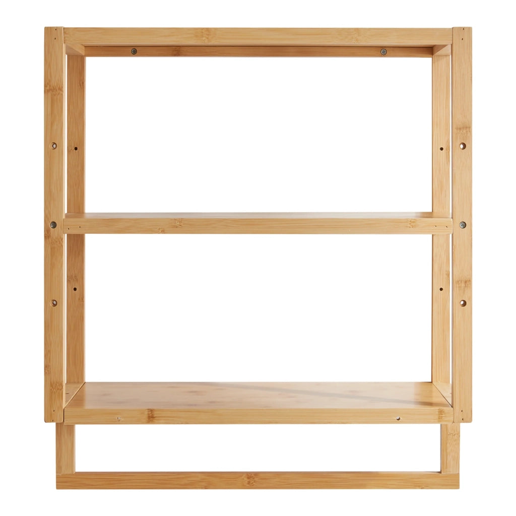 Mensola da bagno in bambù 59 x 52 x 21 cm naturale 03_0007025