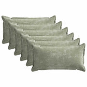 Federa 6 pcs HOUTEN Verde 40 x 80 cm Tessuto Chenille 918236