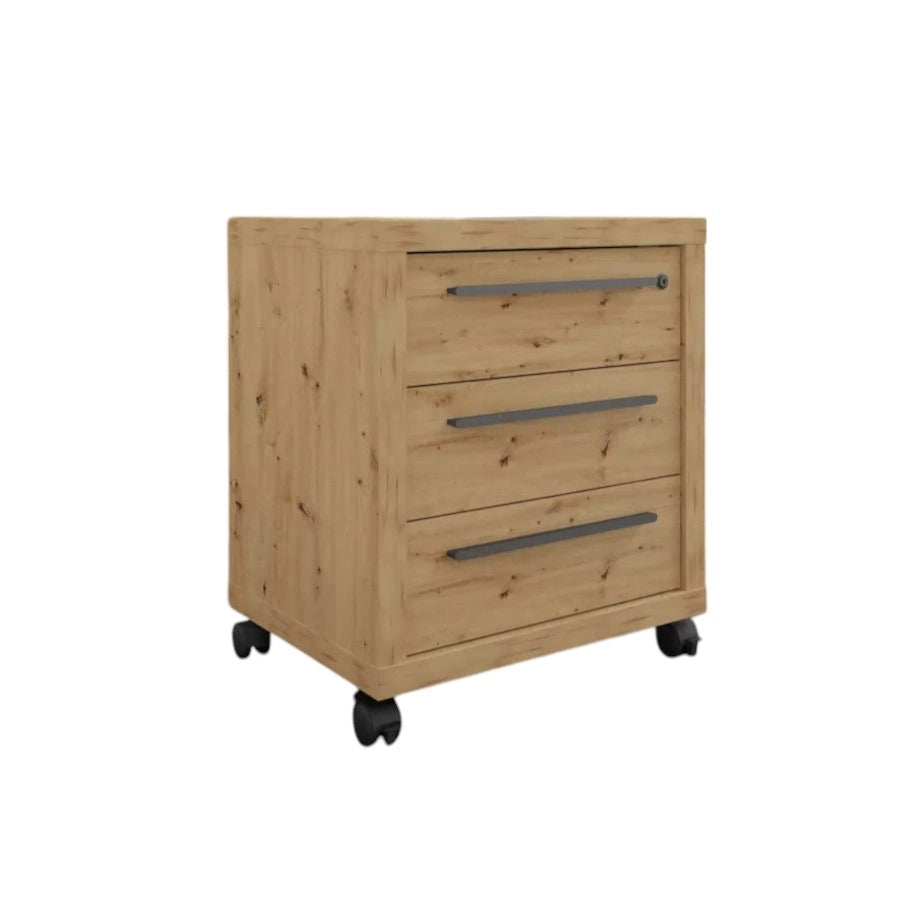 CASSETTIERA RILEGA RUOTE 54X45XH64CM ARTISAN OAK