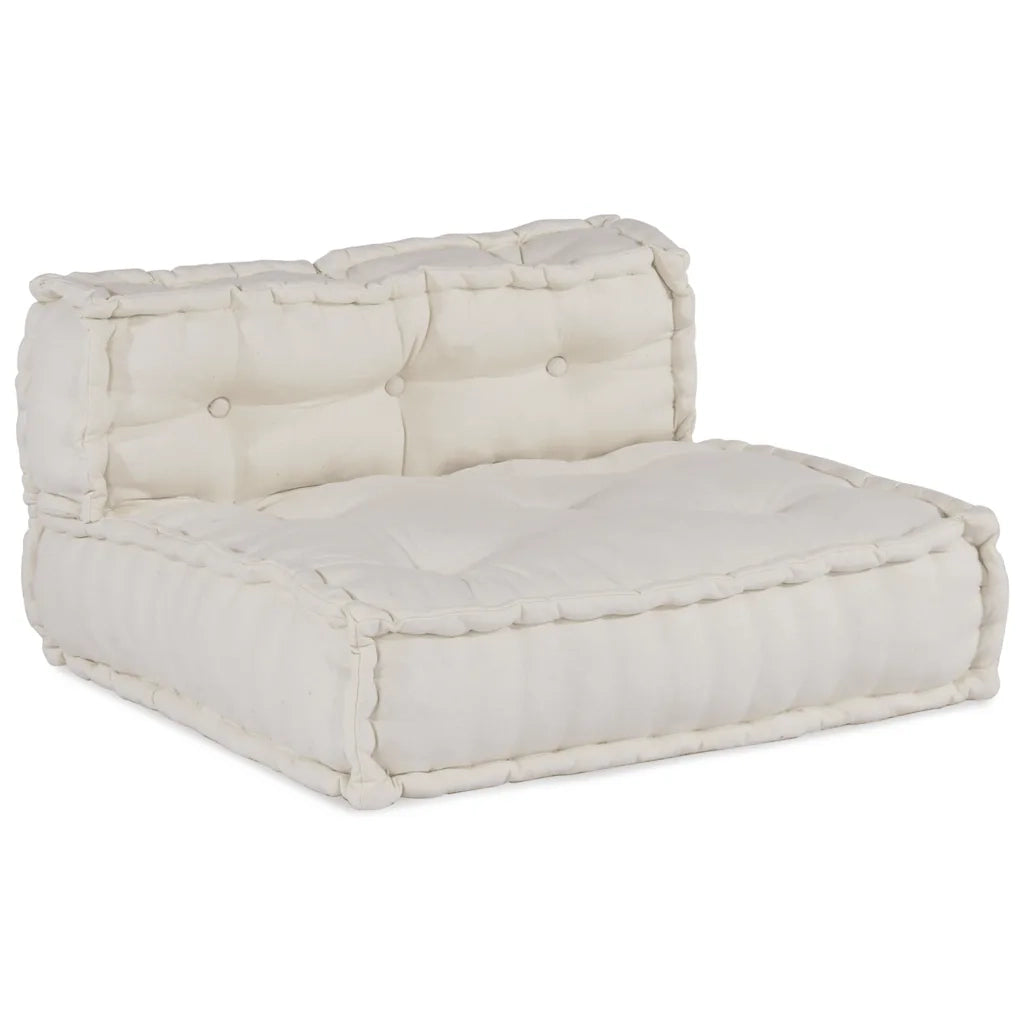 Pouf Modulare Crema 70x70x54 in Tessuto