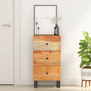 Credenza con 3 Cassetti 40x33,5x75 cm Legno Massello di Acacia 352906