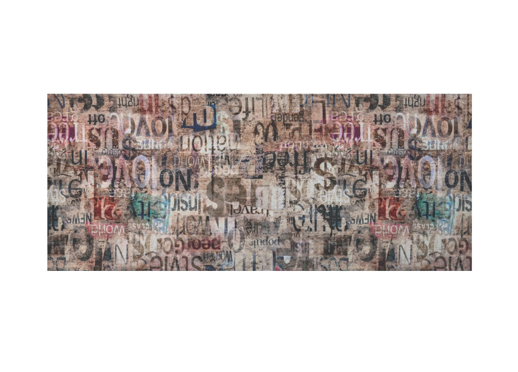 Tappeto Passatoia Cucina Antiscivolo Linea Futura Words By Suardi - 52x90 - Words