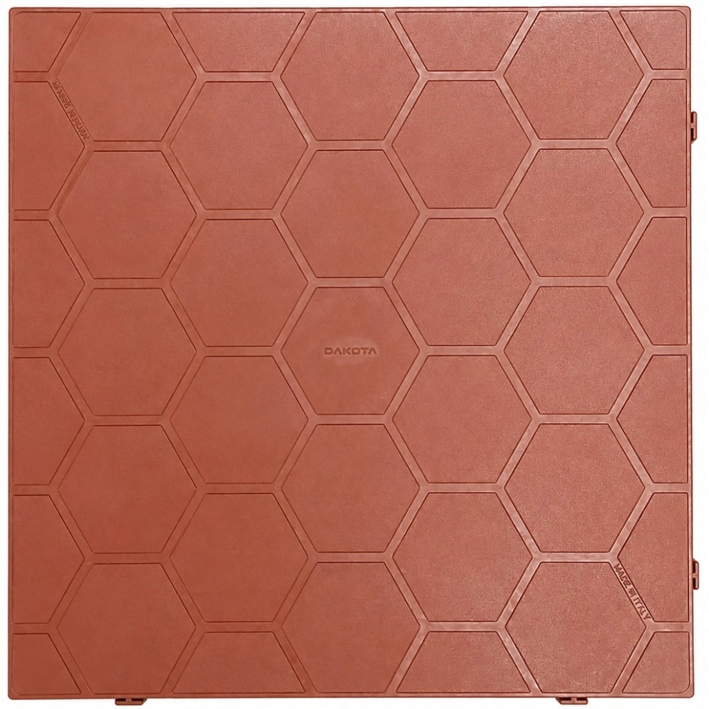 PIASTRELLA 40X40XH5CM ROSSA CHIUSA