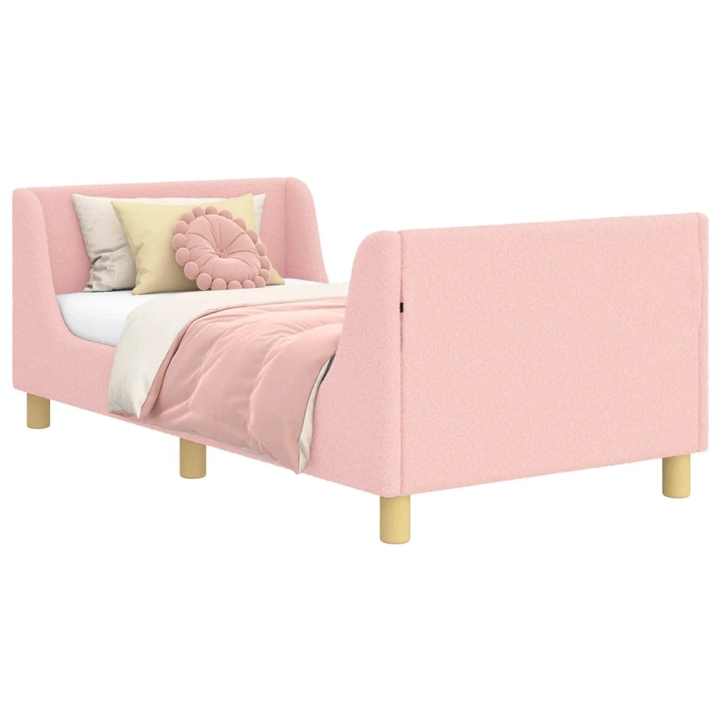 Struttura letto bambini con testata Rosa 80 x 160 cm