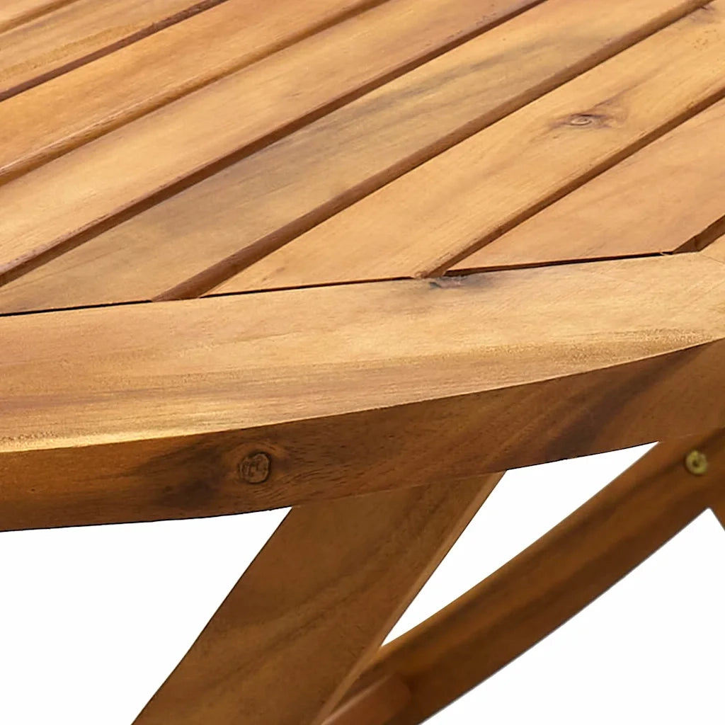 Set Pranzo da Giardino 7pz Legno Massello di Acacia e Textilene 3279312