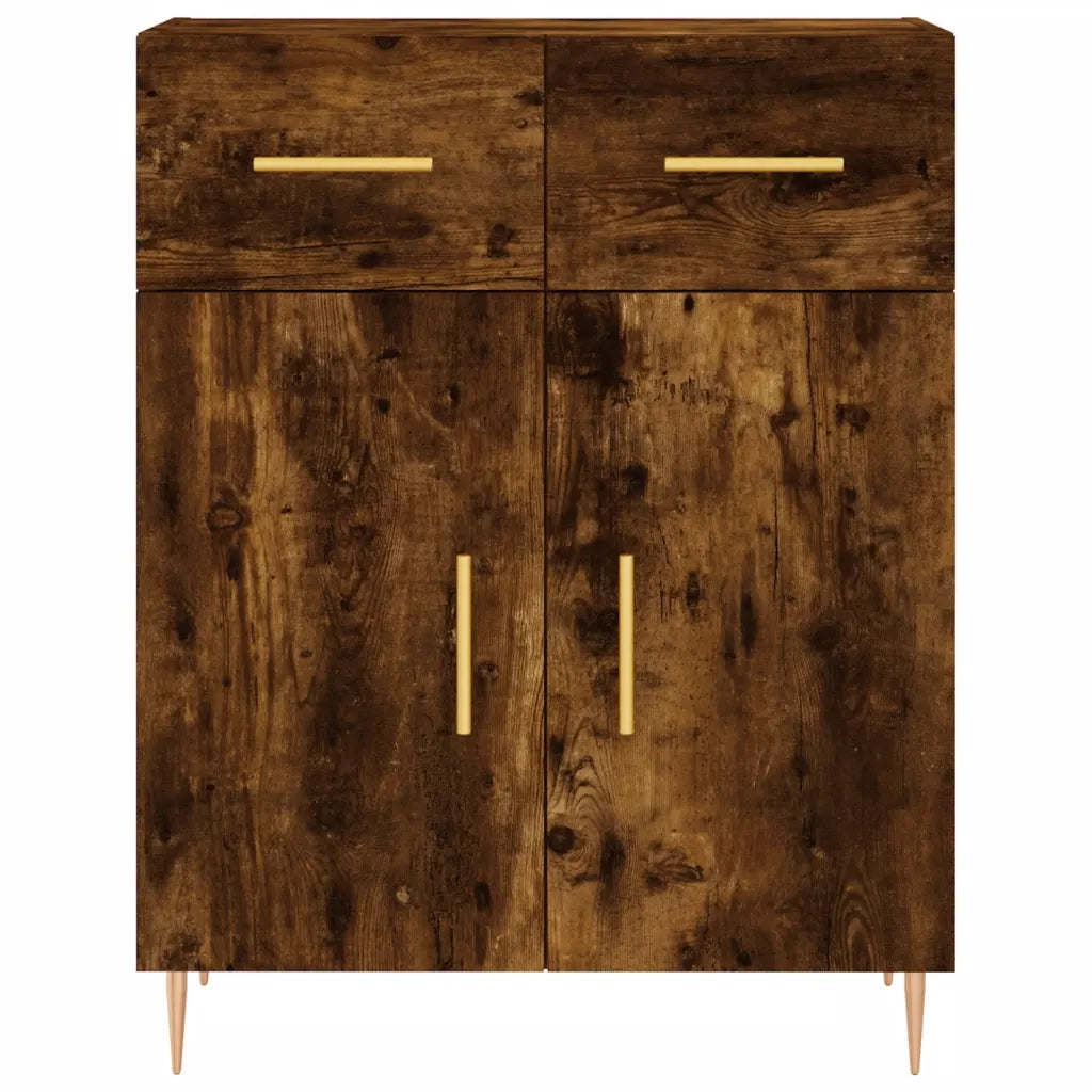 Credenza Rovere Fumo 69,5x34x90 cm in Legno Multistrato 827969