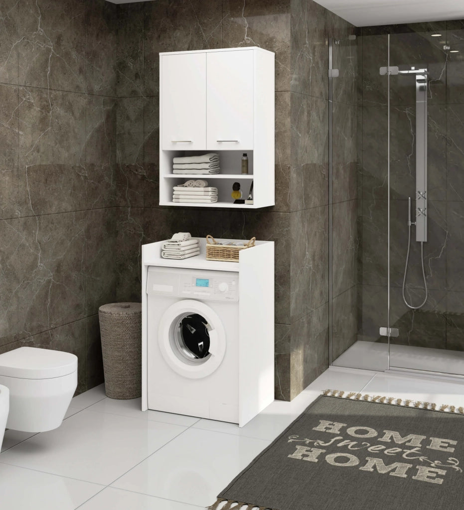 Mobile bagno sospeso AKORD FIN H934 W64 Bianco 2 ante 64x94x30 cm