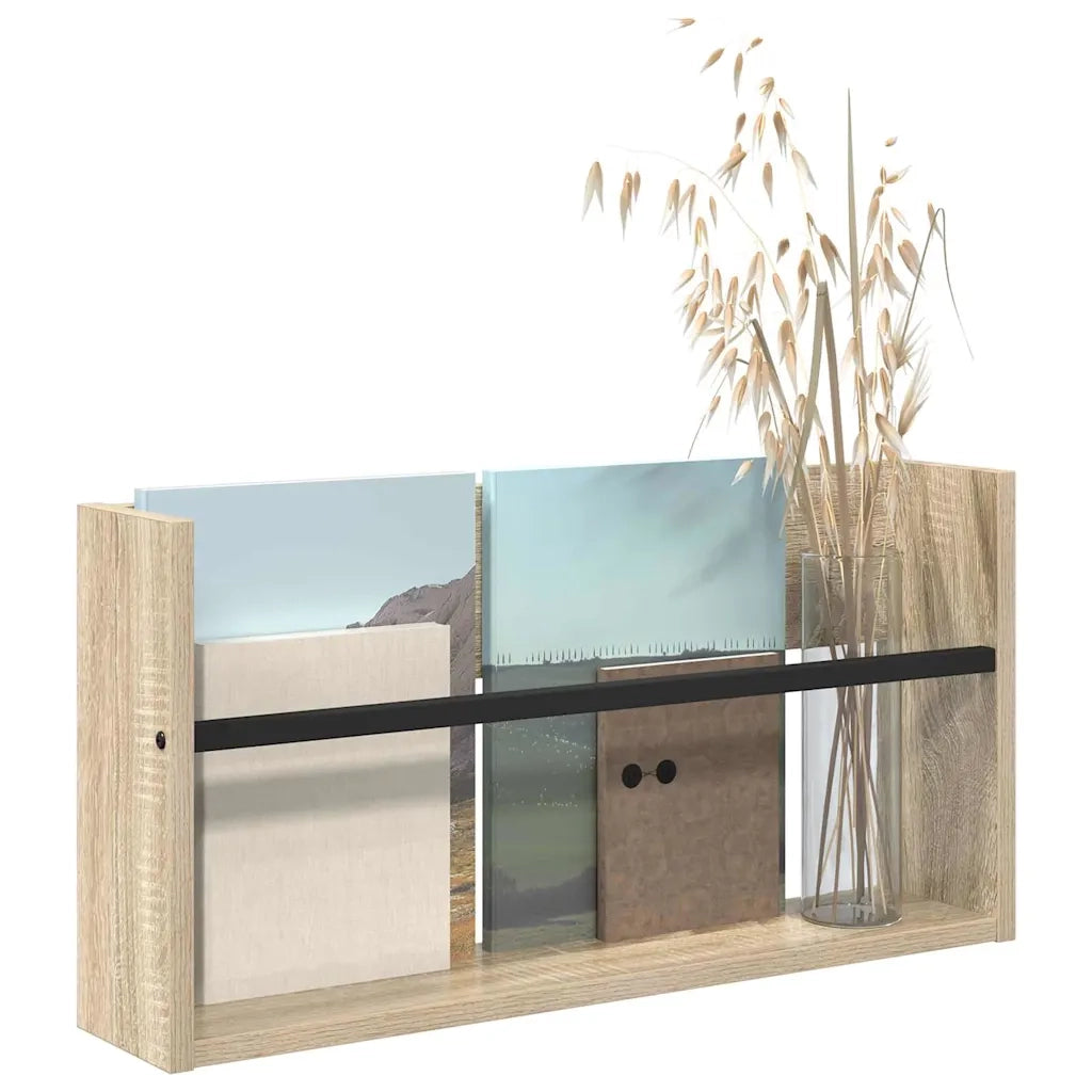 Scaffale per riviste Rovere Sonoma 60 x 12 x 30 cm CFW2272879