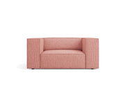 Cosmopolitan Design - Poltrona "Arendal" in ciniglia rosa 