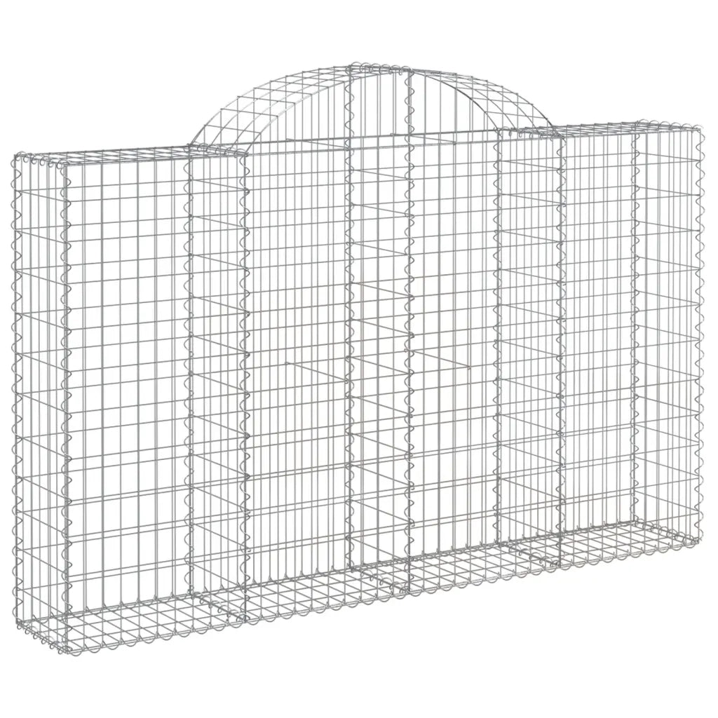 Cesti Gabbioni ad Arco 6 pz 200x30x120/140 cm Ferro Zincato 3146135