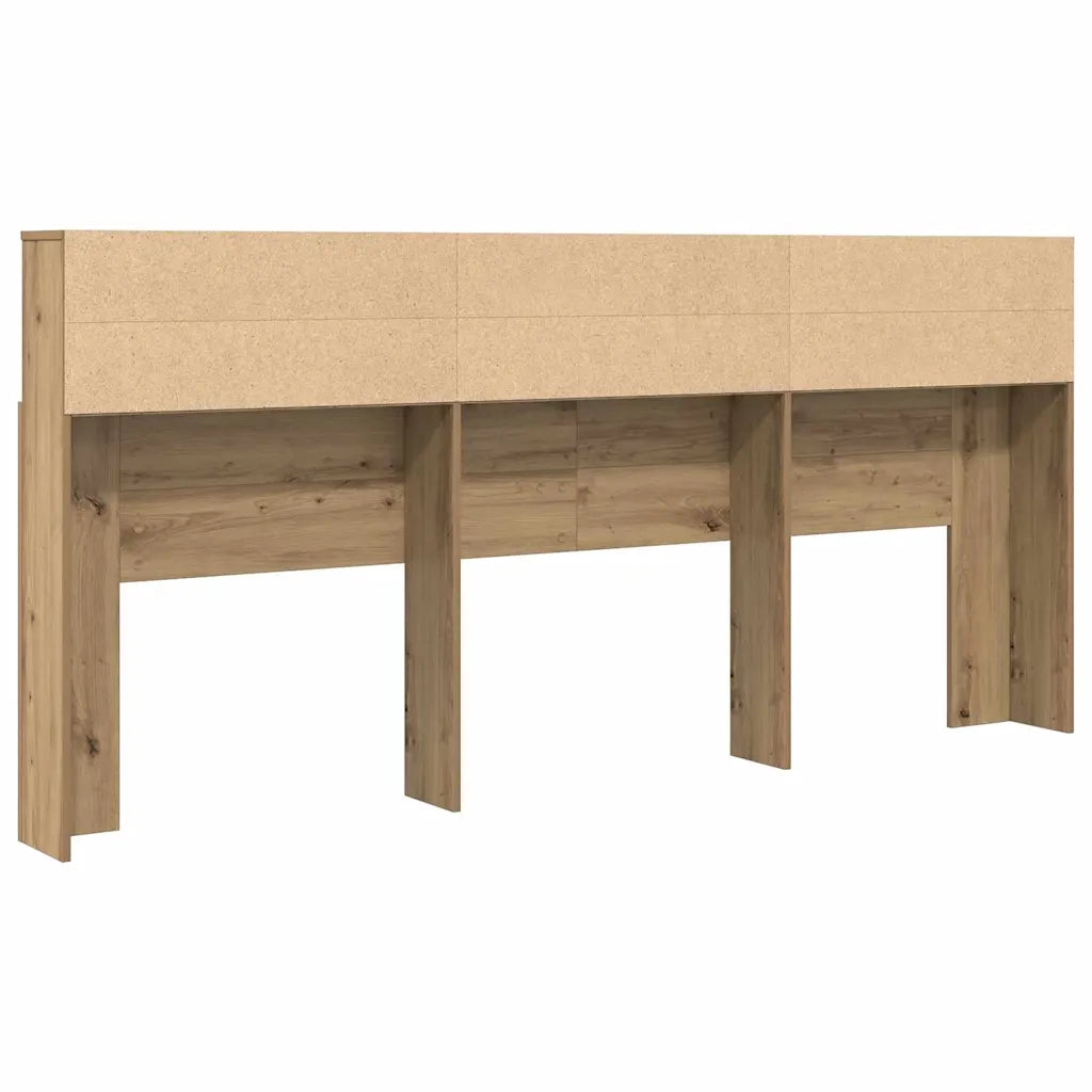 vidaXL Testata del letto rovere artigianale 220 x 19 x 101.5 cm