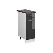 Vicco Mobiletto base per cucina Antracite lucido 30 cm , PL Antracite