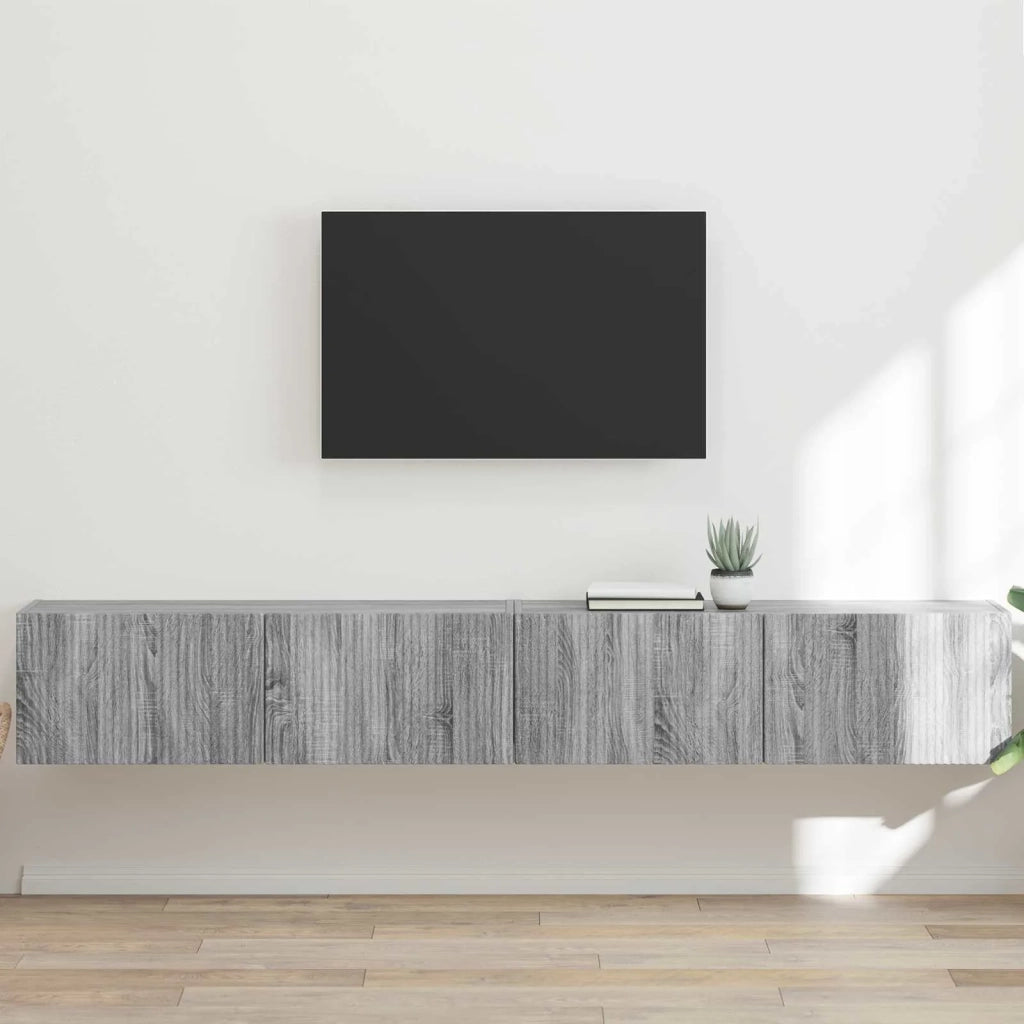 Mobile TV da parete 2 pcs Grigio Sonoma 98 x 31 x 29,5 cm 892242