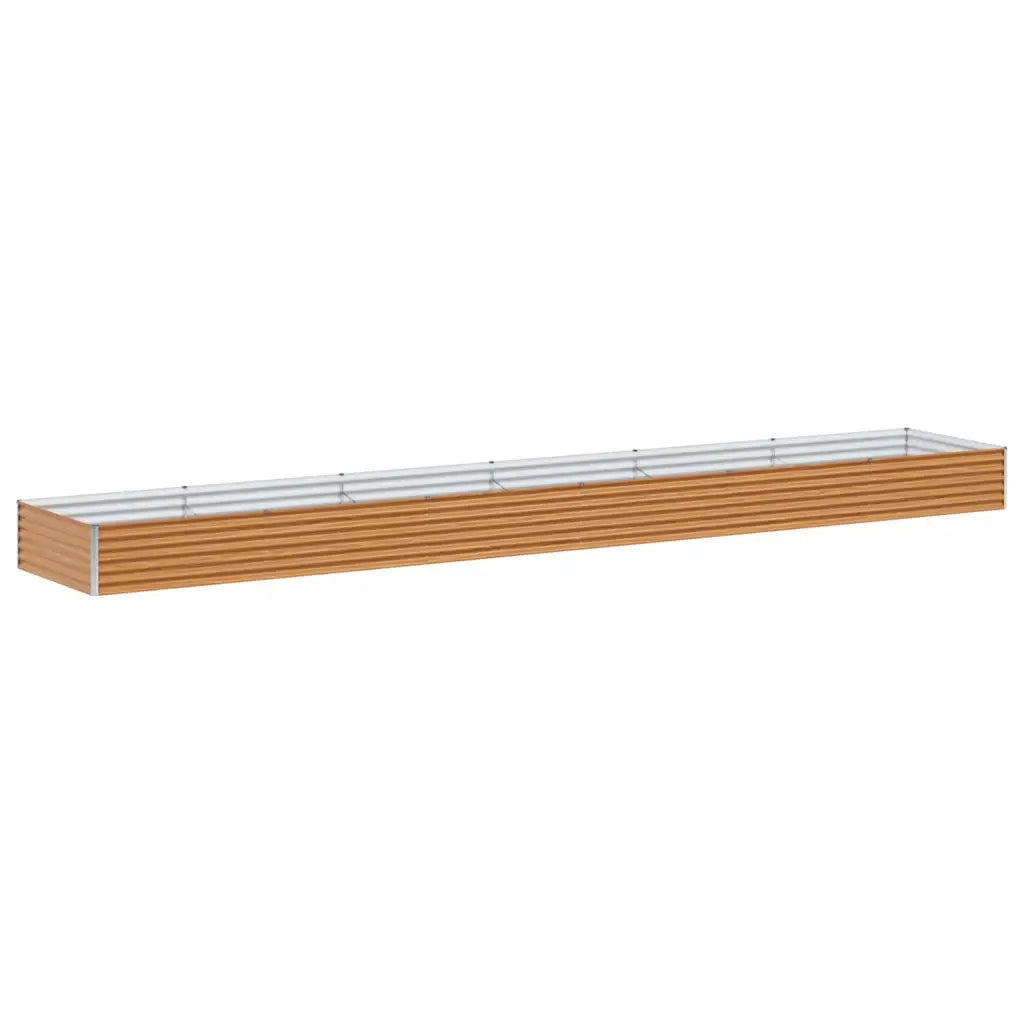 Fioriere | Cassetta per fiori | Letto rialzato da giardino 582 x 100 x 36 cm Acciaio zincato