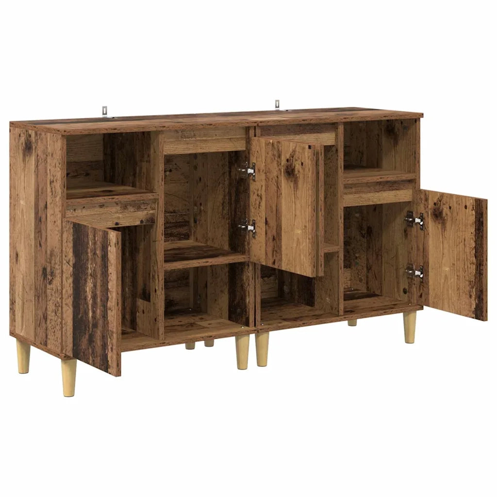 Sideboards 2 pcs Legno vecchio 60 x 35 x 70 cm 3415555