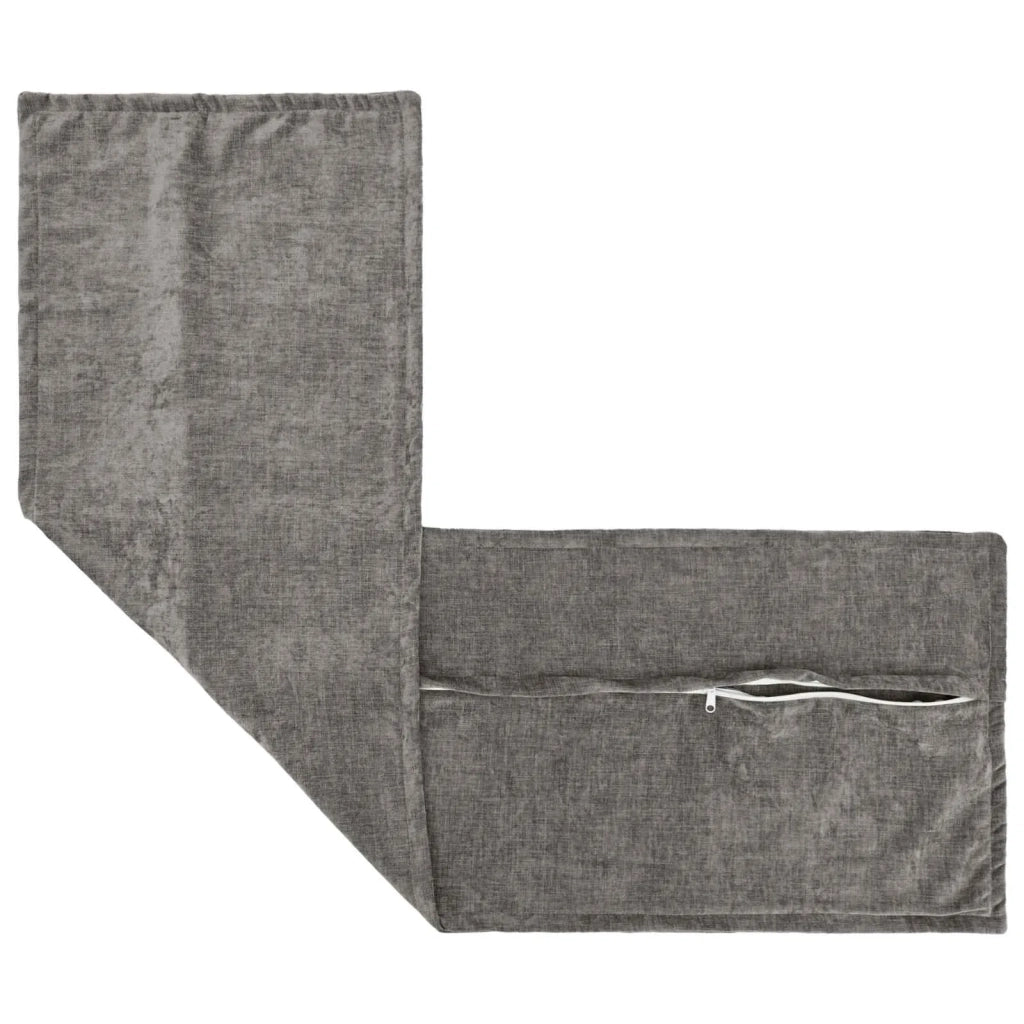 Federa HOUTEN Grigio Scuro 40 x 145 cm Tessuto Chenille 917240