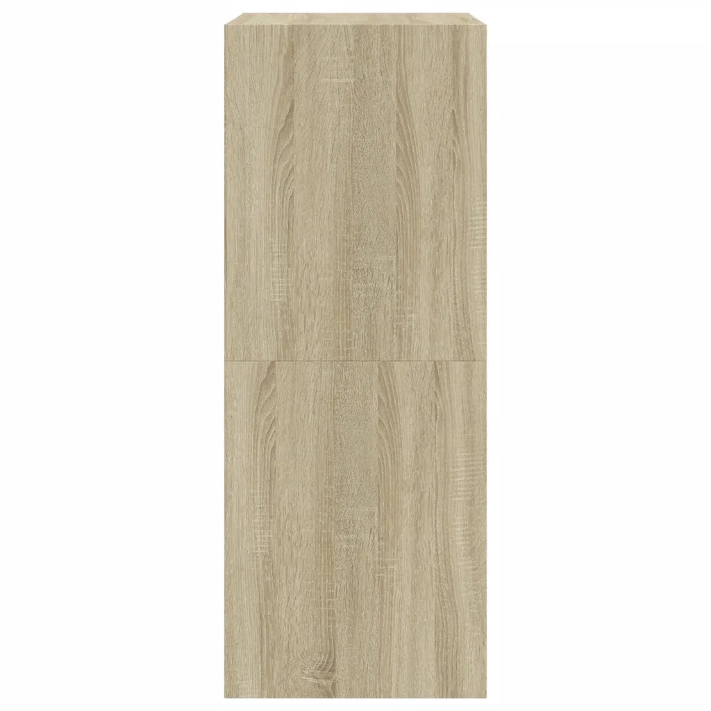 Scarpiera 2 Cassetti Ribaltabili-Scaffale per scarpe Rovere Sonoma 60x42x108 cm