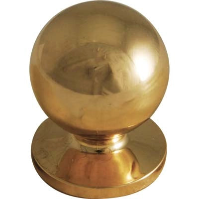 POMOLO OTTONE TORNITO SFERICO - LUCIDO MM 25X31- 5 pezzi