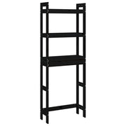 Mensola da bagno 63 x 26 x 171 cm in legno massello di pino nero 02_0005472