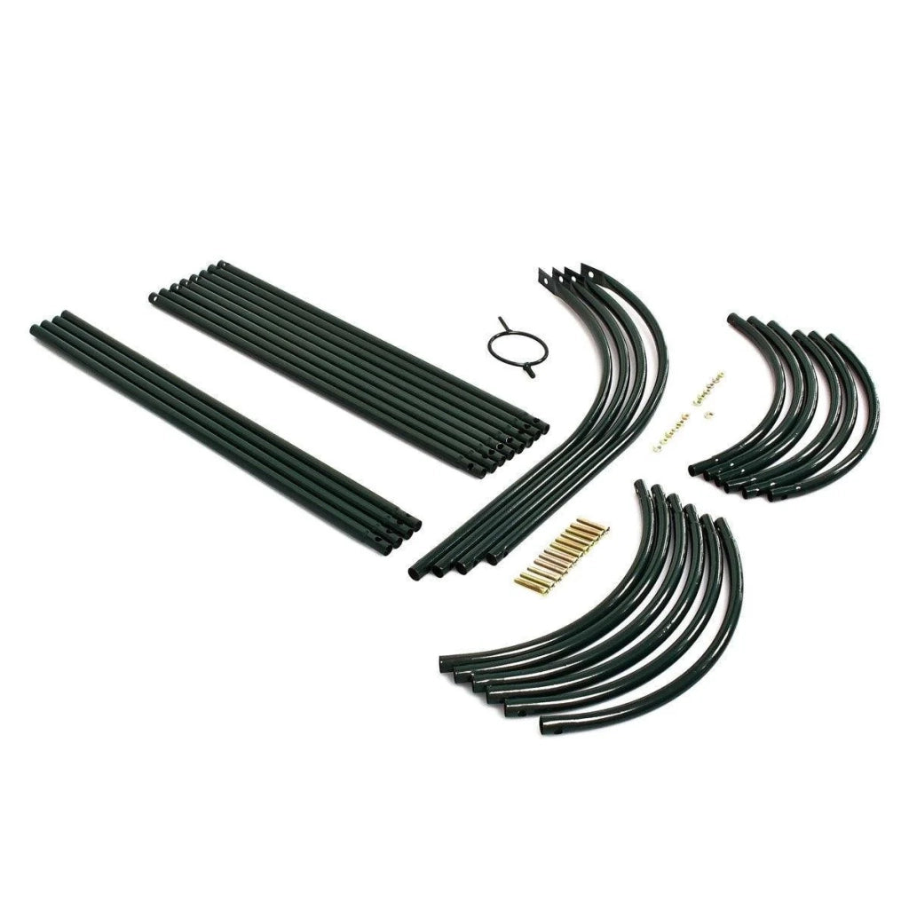 Supporto ad arco per rose verde scuro per piante rampicanti giardino 188 cm 2213003