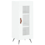 Buffet credenza cassettiera mobiletto mobile contenitore organizer per cucina soggiorno finitura lucida 34,5 x 34 x 90 cm legno ingegnerizzato bianco 02_0030628