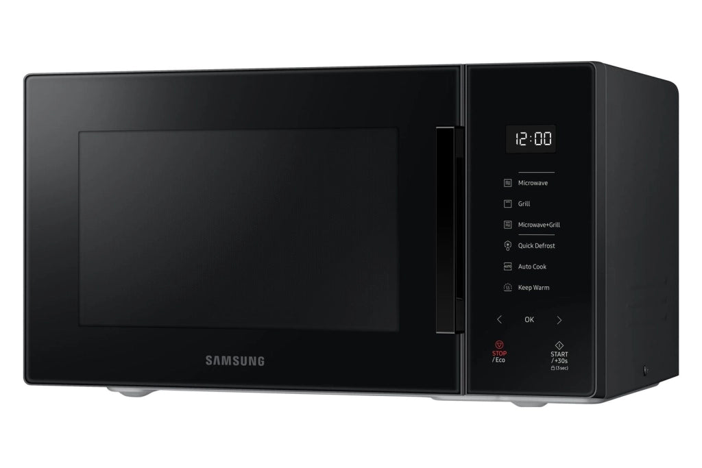 Samsung MG23T5018AK Forno Microonde 23 Litri 1100W Cottura Automatica e Home Dessert Glass Design Nero