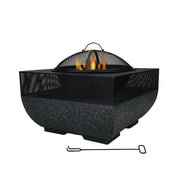 Braciere BBQ 2 in 1 da Esterno – Scalda e Cucina in Giardino con Griglia Inclusa in Acciaio e Pietra Il Gruppone