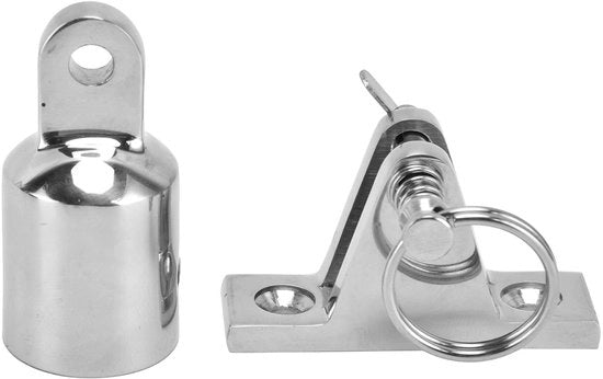 Hardware per Bimini Top - Componenti per Bimini Top - Montaggio di Bimini Top - Fitting in acciaio inox 316 - Cardano a 90 gradi - Adatto per diametro di paletta 22 mm