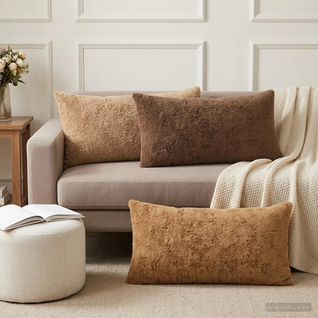 Federa 6 pz HEERLEN Marrone Chiaro 40 x 70 cm 909738