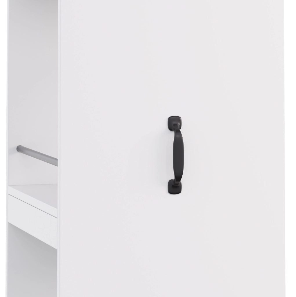 LIBRERIA Stretta 40x30x160,5 cm MDF Bianca con Barre Protettive